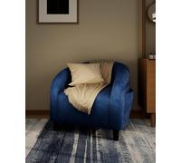 Garvee Cómoda y Moderna Silla Decorativa Tipo Barril, De Tela Tipo Gamuza o Bouclé, Suave y Redonda, con Cojín, Ideal para Sala De Estar y Dormitorio. Ideal para La Decoración del Hogar.