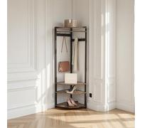 Garvee Con 1 Caja De 01 Perchero Semicircular - Percheros De Pie, Burro Ropa Resistente, Burro Ropa, Perchero Ropa Para Dormitorio, Salón, Entrada (Color Retro)