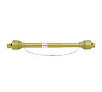 Garvee Eje de Transmisión Cardán Agrícola Serie 4 Toma de Fuerza con Tubo Telescópico Acero 1000-1400 mm Junta Universal Extremo de 6 Estrías y Redondo de 35 mm para Desbrozadora Tractor amarillo