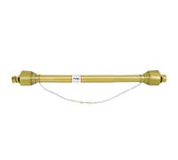 Garvee Eje de Transmisión Cardán Agrícola Serie 4 Toma de Fuerza con Tubo Telescópico Acero 1000-1400 mm Junta Universal Extremo de 6 Estrías y Redondo de 35 mm para Desbrozadora Tractor negro