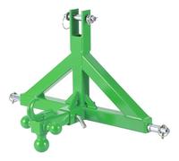 Garvee Enganche Tractor de 3 Puntos, Receptor 5,08 cm, Verde con Bola