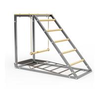 Garvee Escalera Percha para Gallinas de 1x1.4m, Barras de Descanso para Gallinero en Metal Galvanizado y Madera Resistente, Soporte de Varias Capas para Aves de Corral, Patos y Gansos, Fácil Montaje