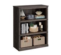 Garvee Estantería De 5 Niveles Estilo Rústico para Oficina y Hogar - Librero De Madera Robusto y Abierto - Ideal para Libros Pesados y Organización - Disponible En Gris, Vintage o Cerezo