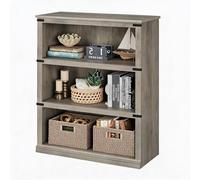 Garvee Estantería De 5 Niveles Estilo Rústico para Oficina y Hogar - Librero De Madera Robusto y Abierto - Ideal para Libros Pesados y Organización - Disponible En Gris, Vintage o Cerezo