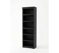 Garvee Estantería De Oficina 5 Niveles - Estilo Granja Moderna - Estantes Ajustables, Mecanismo Antivuelco - Organizador Abierto para Sala, Oficina o Estudio - Color Negro Embosado, Tamaño W800