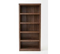 Garvee Estantería De Oficina 5 Niveles - Estilo Granja Moderna - Estantes Ajustables, Mecanismo Antivuelco - Organizador Abierto para Sala, Oficina o Estudio - Color Negro Embosado, Tamaño W800