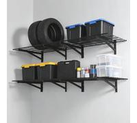 Garvee Estantería Flotante De Pared Para Garaje 24x72in, 1400lb Color Negro