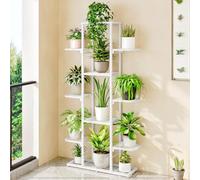 Garvee Estanteria para Plantas,Soporte para Plantas,Estante Simple Para El Hogar para Múltiples,para Planta Interior,Estanterías para Planta 62.5 * 23 * 126 cm (Blanco)