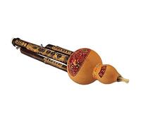 Garvee Flauta Hulusi profesional de bambú hecho a mano - Instrumento de viento étnico chino - Sonido auténtico, ideal para principiantes y apasionados - Regalo de cumpleaños/Navidad - Tono: Do (C key)