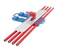 Garvee Fratacho para Hormigón de Aleación de Aluminio Llana Flotante Profesional para Nivelado de Cemento y Pavimentación Industrial con Cabezal Oscilante Kit Completo con Postes 91 cm Plata