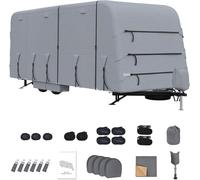 Garvee Funda para Remolque de Viaje Extra Gruesa 7 Capas - Protección Impermeable y Anti-UV para Autocaravana 18-20FT - Resistente a Lluvia, Nieve, Polvo