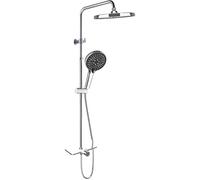 Garvee Garvee con 1 set de grifo con canal de cobre y estante, ducha extensible de acero inoxidable y plástico, juego de ducha de mano con pistola pulverizadora