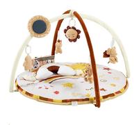 Garvee Gimnasio de Actividades para bebé con Arco de Juegos y 9 Juguetes Colgantes Desmontables, Alfombra de Juego Antideslizante y Acolchada, estimula el Desarrollo sensorial y Motor, Ideal para