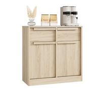 Garvee Gran Capacidad de Almacenamiento - Aparador Buffet Moderno de Madera peral para Comedor, Cocina o Sala - 4 cajones y 4 Puertas - Ideal como Mueble Auxiliar o cafetero - Diseño Elegante - Color