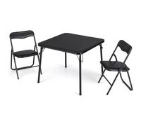 Garvee Juego de Mesa Infantil Plegable con 2 Sillas, Portátil, Tapizado | Mesa y Silla para Niños Con Estructura De Metal, Para Actividades Infantiles, Comedor, Sala De Juegos y Sala De Estar