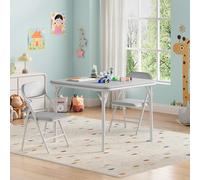 Garvee Juego De Mesa y Sillas Plegables para Niños y Niñas, Mesa De Actividades y Sillas para Comedor, Guardería y Aulas.