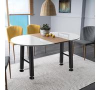 Garvee Juego De Patas De Mesa En x para Proyectos DIY - Acero Negro Mate, Robustas y Duraderas, Protección para Suelo, Ideales para Comedor o Escritorio