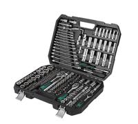 Garvee Juego mecanismoánico profesional con dados - Incluye llaves de vaso 1/4", 3/8", 1/2" y trinquete de 72 dientes - Maletín resistente para automotriz y hogar - Gran variedad de piezas - 216PCS