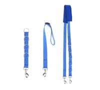 Garvee Kit de Peluquería Canina de 3 Piezas para Mesa y Bañera, Correas de Sujeción Ajustables de Polipropileno con Soporte Abdominal Acolchado para Baño y Estética de Perros Medianos y Grandes, Azul