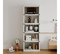 Garvee Librería de 5 Niveles, Gran librería de Madera Abierta con Espacio de Almacenamiento en la Oficina, Sala de Estar y Dormitorio