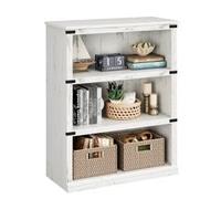 Garvee Librería Moderna De Madera De 5 Niveles - Estantería Independiente Abierta con Amplio Espacio De Almacenamiento - Estilo Rústico - Ideal para Salón, Dormitorio u Oficina - Independiente