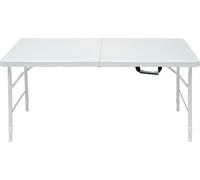 Garvee Mesa Plegable 4FT Portátil - Altura Ajustable y Resistente hasta 136kg - Plástico Impermeable y Fácil de Limpiar - Asa (Nombre común) (Modificado) (sin Marca) (Modificado)_sustituto para