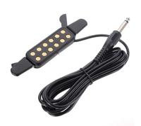 Garvee - Micrófono pasivo con sensor para guitarra acústica - clip fácil de instalar - cable de 3 m - conector jack mono de 6,35 mm - sonido claro, accesorio ideal - compatible amplificador, altavoz