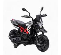 Garvee Moto eléctrica Infantil 6V 4,5Ah, Motor 25W, para niños y niñas de 3 a 6 años - Ruedas de Apoyo Desmontables - Faro LED, música, inalámbrico, USB - Velocidad Segura 3 km/h - Juguete Ideal -