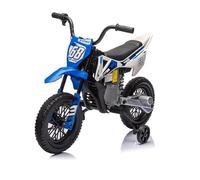Garvee Moto Eléctrica Niños 12V, Motos Eléctricas Infantiles,Azul y Música | Moto Eléctrica Niños con Arranque Suave y 4 Ruedas, Motos Eléctricas Infantiles para Jugar en Casa, en el Jardín, en el Patio