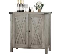 Garvee Mueble Cocina Aparador con Puertas y Estante Regulable Buffet Rustico para Cocina, Salón o Comedor Mueble Auxiliar 76x40x80 cm Diseño Duradero