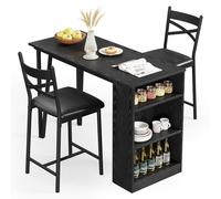 Garvee Mueble Cocina - Juego De Mesa y Sillas para Bar, Diseño Elegante y Duradero, Cocina y Espacios De Bar, Confort y Estilo Garantizados