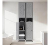Garvee Mueble De Baño Alto y Estrecho con 2 Puertas De Granero, 1 Cajón y Estantes Ajustables. Organizador De Estilo Rústico para Sala De Estar, Cocina y Entrada.