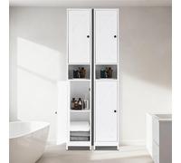 Garvee Mueble De Baño Alto y Estrecho con 2 Puertas De Granero, 1 Cajón y Estantes Ajustables. Organizador De Estilo Rústico para Sala De Estar, Cocina y Entrada.