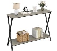 Garvee Mueble Recibidor Elegante y Funcional Mesa De Entrada para Organización y Decoración del Hogar - Diseño Moderno y Duradero, Cualquier Espacio 105 * 30 * 81 Gris