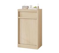Garvee muebles de cocina con Espacio de Almacenaje, Mueble Para Basura o Ropa Para Cocina, Salón y Pisos Pequeños, Natural 50×35×90 cm