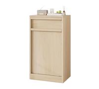 Garvee Muebles de Cocina con Se Puede Utilizar para almacenar Cosas en la Cocina,Basura,Mueble para Ropa,Salón y Pisos Pequeños, Natural 50×35×90 cm
