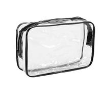 Garvee - Neceser transparente de 18 piezas, bolsa de maquillaje impermeable de PVC con cremallera, organizador de viaje práctico para mujeres y hombres, ideal para vacaciones, cuarto de baño,