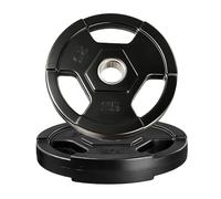Garvee Olymic - Juego de discos de pesas de 11 kg para barra olímpica, discos de peso de goma de 2 pulgadas para barras, equipo de entrenamiento de fuerza de gimnasio, ideal para culturismo y