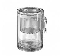 Garvee Paridera para Peces Cilíndrica de Acrílico, Caja de Cría Suspendida para Acuario con Ventosas, Incubadora de Alta Transparencia para Alevines, Guppys y Peces Pequeños, 8,5x11,5cm, Transparente