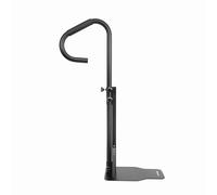 Garvee pasamanos para piscina de acero al carbono resistente barandilla de seguridad con revestimiento antioxidante para escaleras de spa jacuzzis y exteriores fácil montaje 86x54x11 cm [negro]