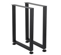 Garvee Patas De Mesa Ajustables De Acero Reforzado - Altura 26-28 Pulgadas, Carga Máxima 880 Lbs - Diseño Cuadrado para Mesas De Café, Oficina y Comedor - Incluye Tornillos y Protectores De Suelo