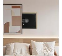 Garvee - Pintura de pared segura - Acero resistente, ignífugo y resistente al agua - Doble llave y bloqueo digital - Ideal plata, joyas, documentos, pasaportes, tamaño FD-2535HC 250×350 × 250 mm
