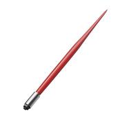 Garvee Púa para Heno de 124,5 cm, Lanza para Pacas de Acero 60Si2Mn de Alta Resistencia para Tractor y Cargadora Frontal, Pincho para Fardos Redondos y Cuadrados, Capacidad de Carga Pesada, Rojo, 1 Ud
