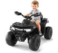 Garvee Quad eléctrico de 12 V para niños con mando a distancia, tractor de asiento infantil con música, claxon y funciones USB, vehículo infantil con faro, adecuado para 3-6 años