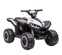 Garvee Quad Eléctrico Niño 12V, Coche Eléctrico para Niños con LED Y Música, 2 Velocidades 3-6 Km/h, Bocina, ATV para Niños 3+ Años 83x 53x 56 cm