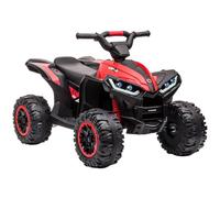 Garvee Quad Eléctrico Niño 12V, Coche Eléctrico para Niños con LED Y Música, 2 Velocidades 3-6 km/h, Bocina, ATV para Niños 3+ Años 83x 53x 56 cm