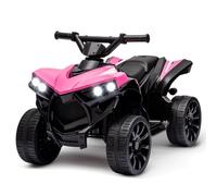 Garvee Quad Eléctrico Niño, Coche Eléctrico para Niños con LED Y Música,1.5-3 Km/h, Bocina, ATV para Niños 3+