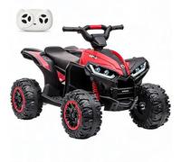 Garvee Quad Eléctrico Niño 12V, Coche Eléctrico para Niños con LED Y Música, 2 Velocidades 3-6 km/h, Bocina, ATV para Niños 3+ Años 83x 53x 56 cm