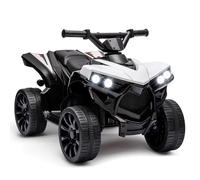 Garvee Quad eléctrico para niños, Quad eléctrico de 6 V, con LED y música, 1,5 - 3 km/h, claxon, ATV a Partir de 3 años