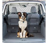 Garvee Red divisoria de Coche para Perros, 120 x 70 cm, Barrera Universal para Perros con 4 Ganchos, Red de Seguridad para Maletero y Asiento Trasero, Divisor de Coche para Perros para SUV, Coches y